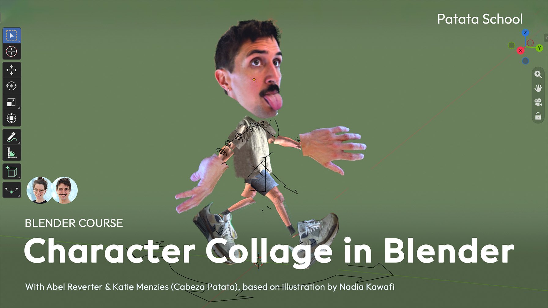 Learn to build a fully rigged version of yourself that can be viewed from every angle and, in doing so, lots of new techniques in Blender. We explain what’s what with clear visuals, created just for this course. The final goal of this course is not o