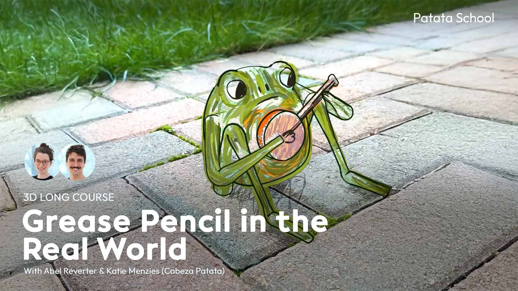 Learn to blend handcrafted Grease Pencil art with reality. Master "imperfect" pencil strokes, efficient looping animations, and seamless real-world integration using Blender or After Effects. You'll learn to achieve a tactile, crafty aesthetic where 