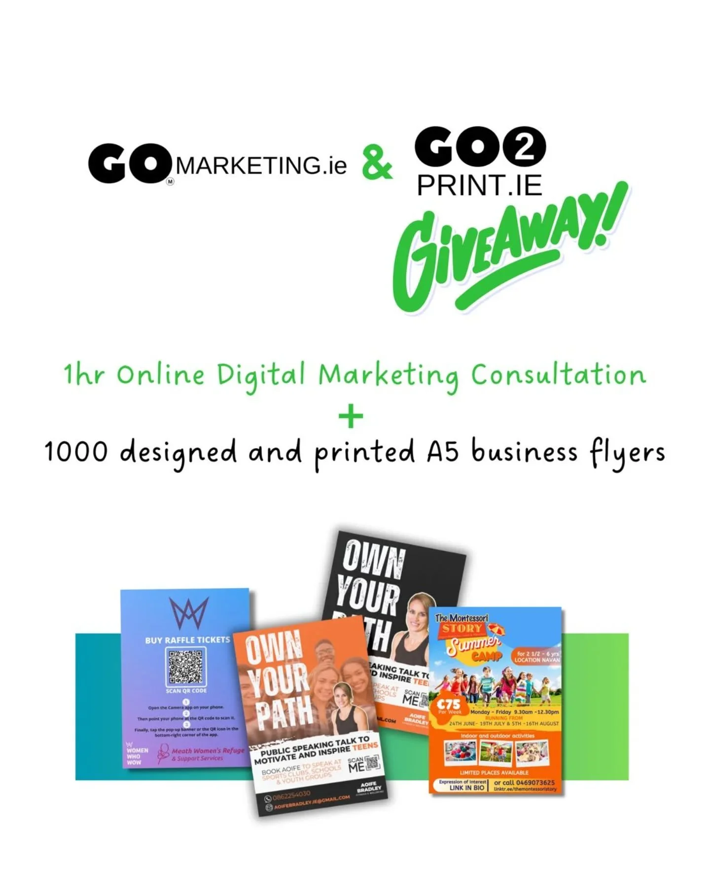 💖✨ Galentine&rsquo;s Giveaway for all the amazing women in business!! ✨💖
To celebrate Galentine&rsquo;s and support incredible female entrepreneurs, I&rsquo;m combining @gomarketing.ie &amp; @go2print.ie for an amazing giveaway! 🎉

💚 Win:
✨ 1hr O