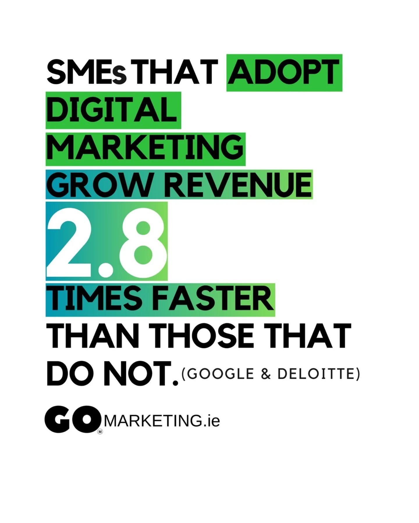 🚀 Boost Your Revenue &amp; ROI with Digital Marketing! 💶📈

Did you know? SMEs that embrace digital marketing grow 2.8x faster than those that don&rsquo;t! (Source: Google &amp; Deloitte)

Don't get left behind&mdash;start leveraging digital strate