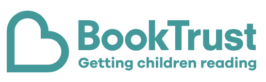 BookTrust logo with a stylized heart shape and the slogan 'Getting children reading'.