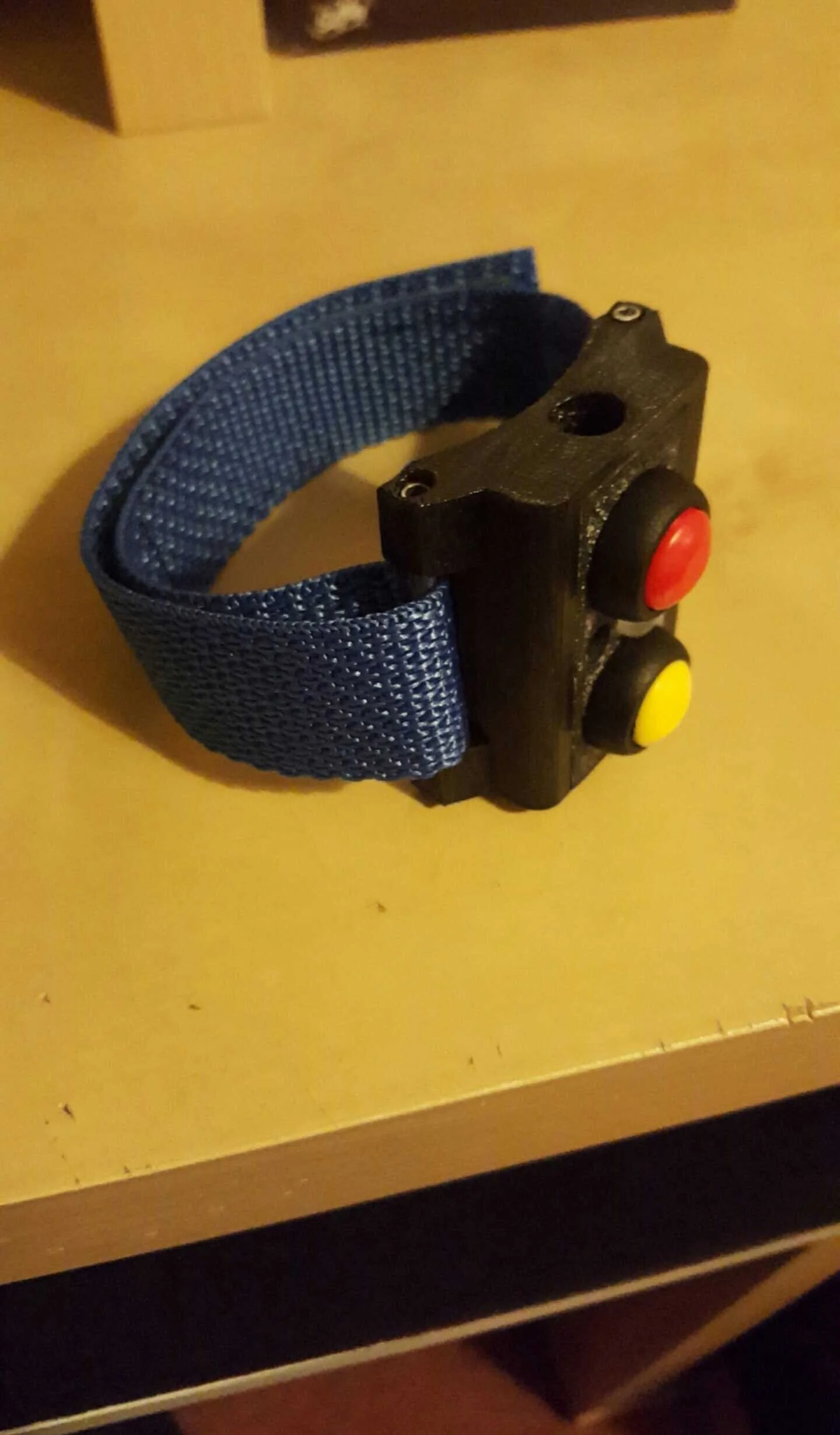 Here is the wrist unit with the strap attached. 