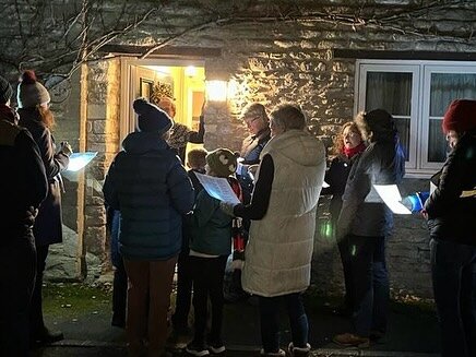 Cotterstock&rsquo;door-to-door carol singing&rsquo; last night. What a fun tradition and enjoyed by so many in the village.