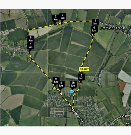 Temporary closure of Cotterstock Road between 10.00 and 12.30 on Sunday 7 th Jan for the Oundle 10 k run.