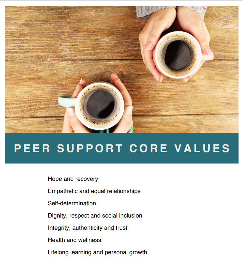 Peer Support Values Definitions: PEER. PEER SUPPORT. — PEER HOUSE TORONTO