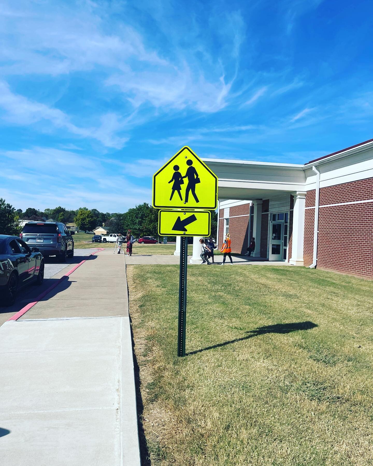 Recently at school the cross walks were being blocked by unknowing (or just not attentive) carpool line patrons, waiting to pick up kids at the end of school. I&rsquo;ve been able to kindly ask people to move forward to backwards a few feet to let us