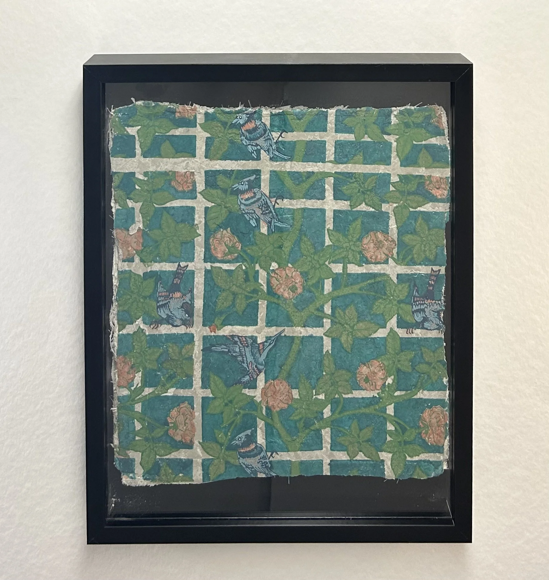 Trellised; acrylic on fabric & concrete. 2025.