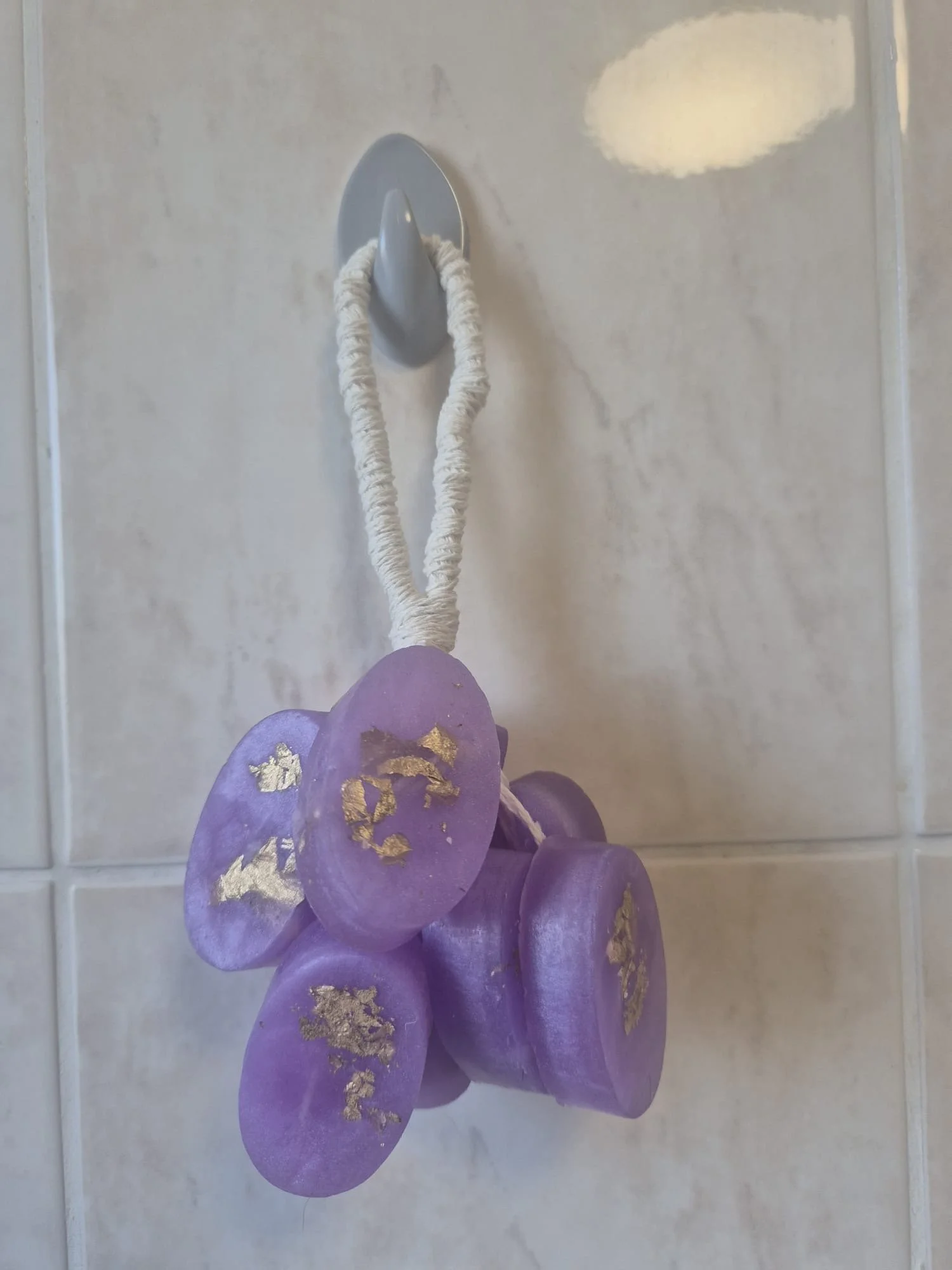 Vegan Hanging Soap - Lavendar.JPG