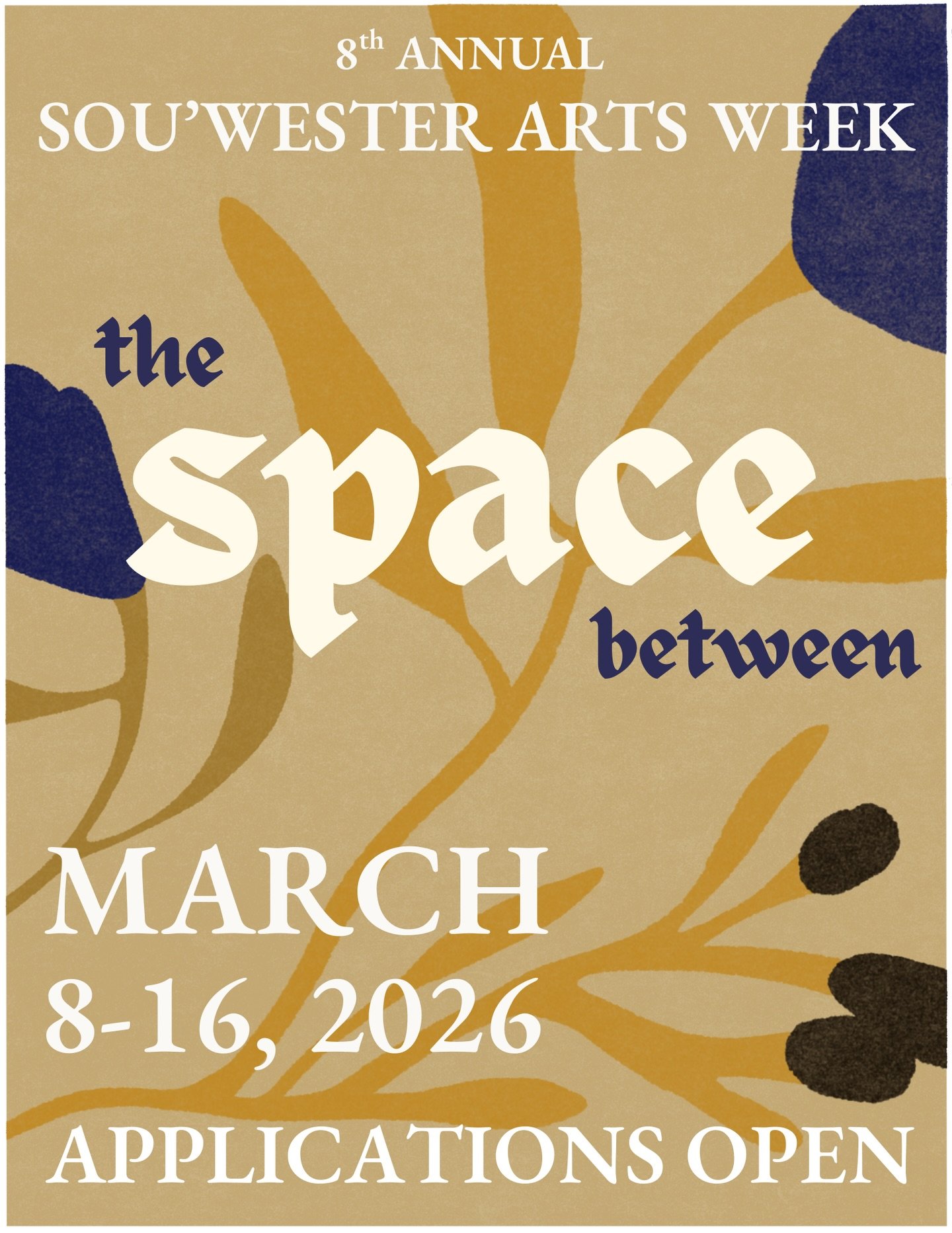 Applications are now open for Sou&rsquo;wester Arts 8th Annual Arts Week.

Apply at souwesterlodge.com/artsweek2026

Arts Week 2026: The Space Between
There is strength in what moves underneath, in the hush of process, in the soft roots that link us.
