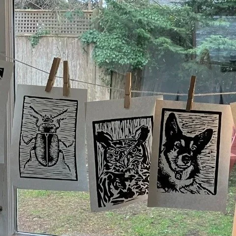 Join Portland-based artist and art instructor Heidi Keith for a hands-on workshop in linoleum block printing&mdash;an engaging experience perfect for both beginners and those looking to sharpen their printmaking skills.

In this workshop, you will be