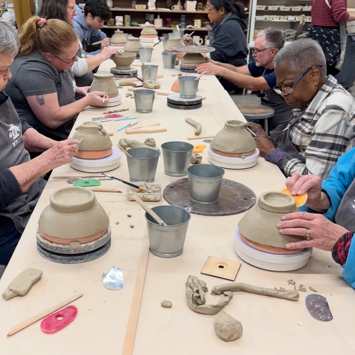 Bowls bowls bowls! Thank you all for joining us at Soup Bowls Clay Play! We are eager to see these fired and ready for their first stew 😉 

Check out our upcoming Clay Plays and make something with your very own hands at -> ilwacoartworks.org