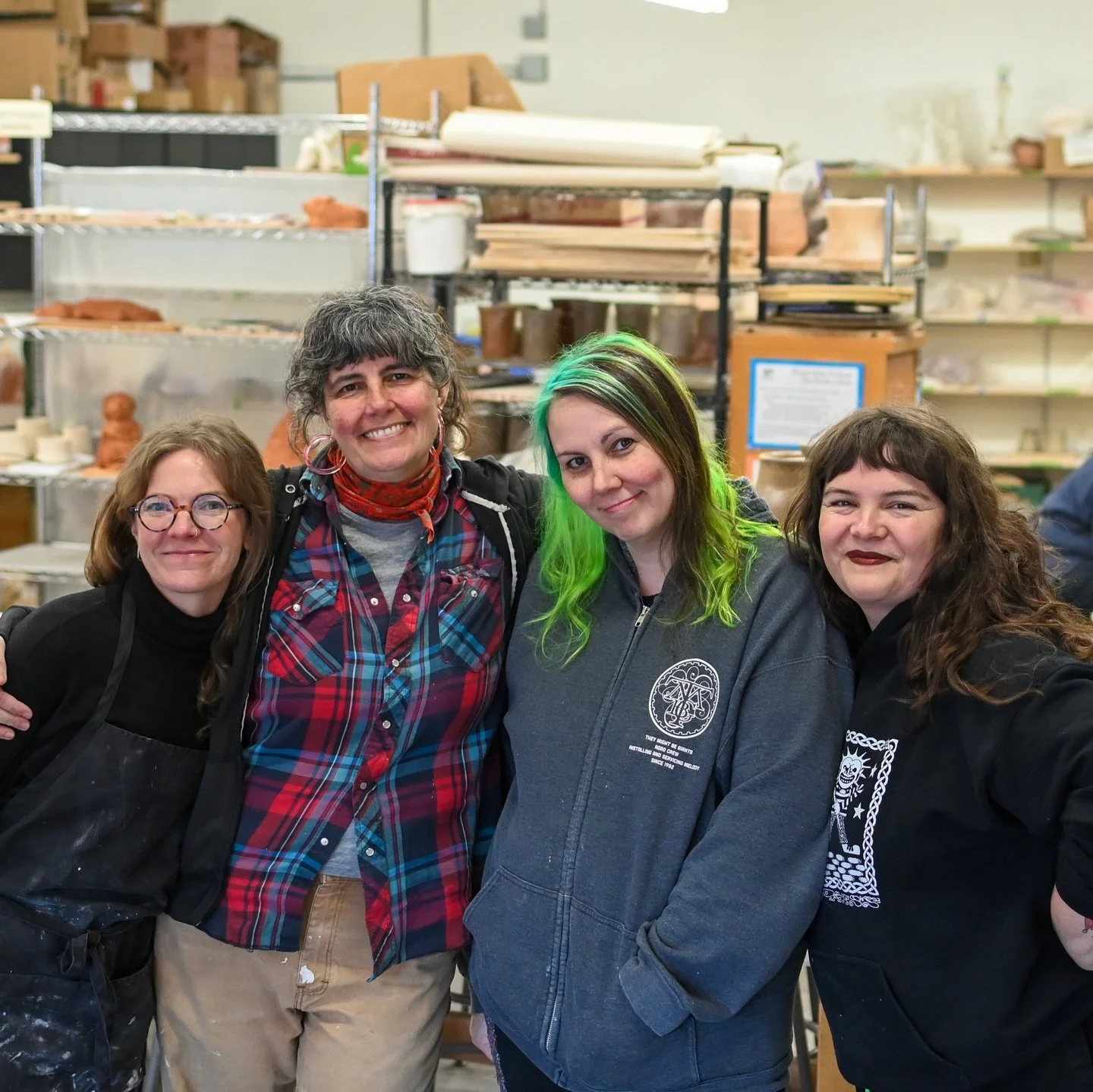 We had four ceramic artists at Arts Week 2026, and what a beautiful little cohort within a cohort it became.

Ilwaco Artworks was their studio space for the week, alive with process, experimentation, and exchange. Hannah Walker, Jodie Cord, Mychelle 