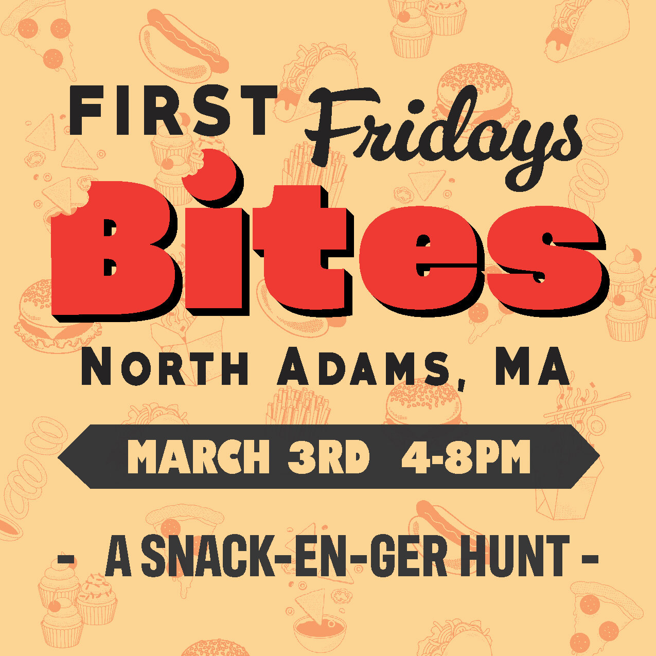 Come hungry! Wear a FIRST Bites button to participating restaurants during the March FIRST Fridays event to taste of what everyone has to offer. 
Start the evening at Gallery 51 on March 3 to pick up your button and the bites will follow. Visit nacha