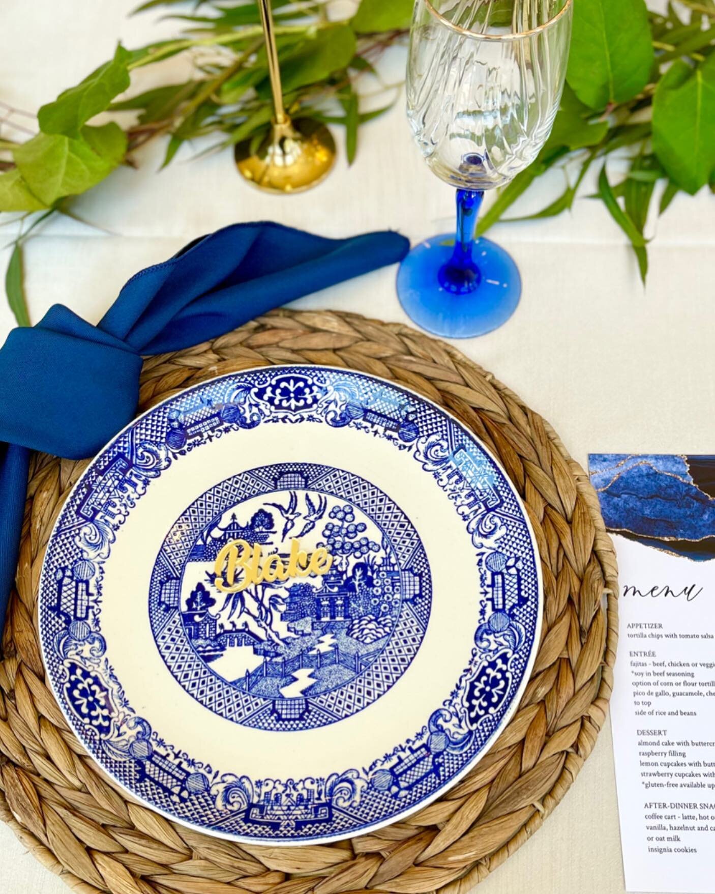 Blue willow&hellip;.
My favorite place setting!