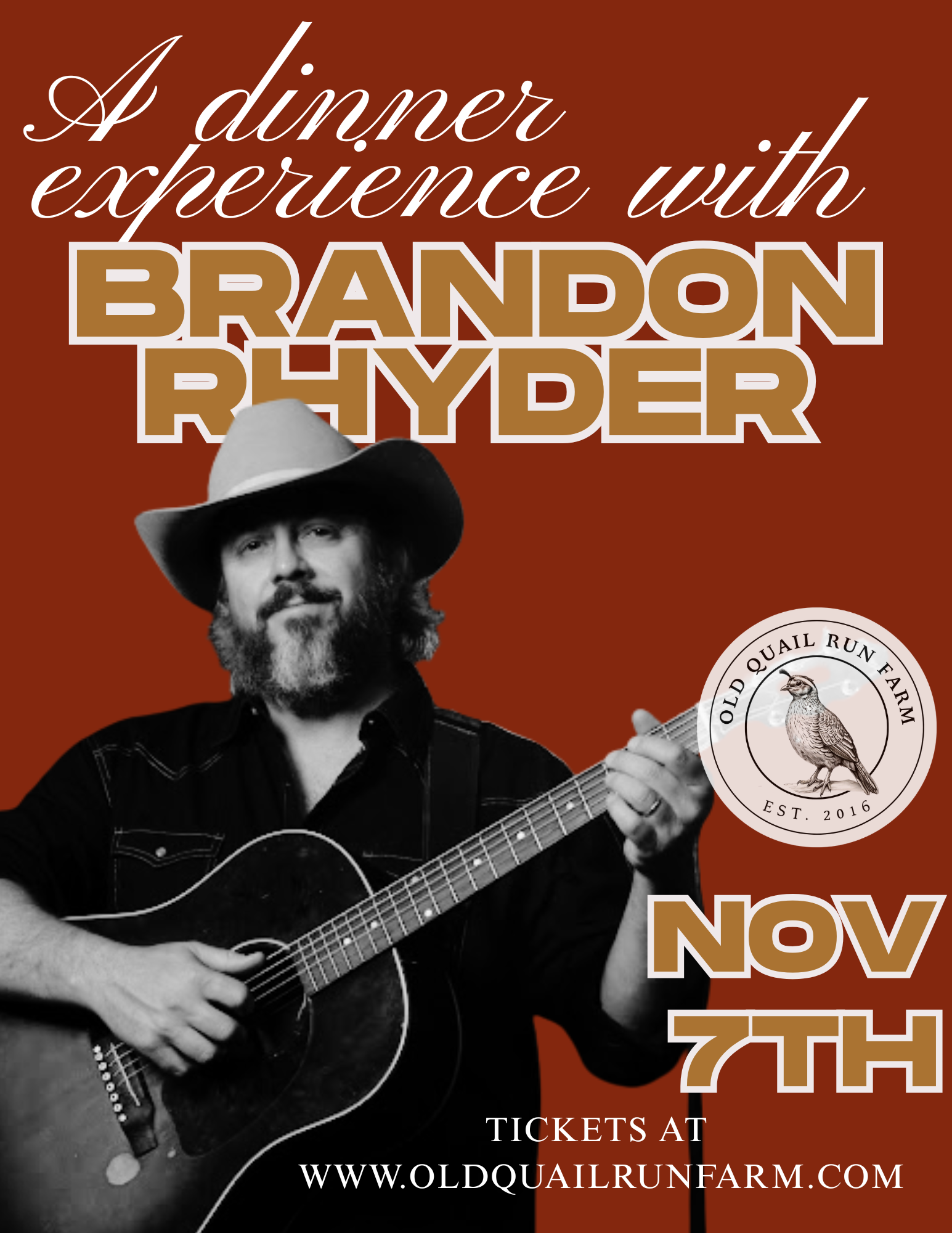 Brandon Rhyder Dinner Experience