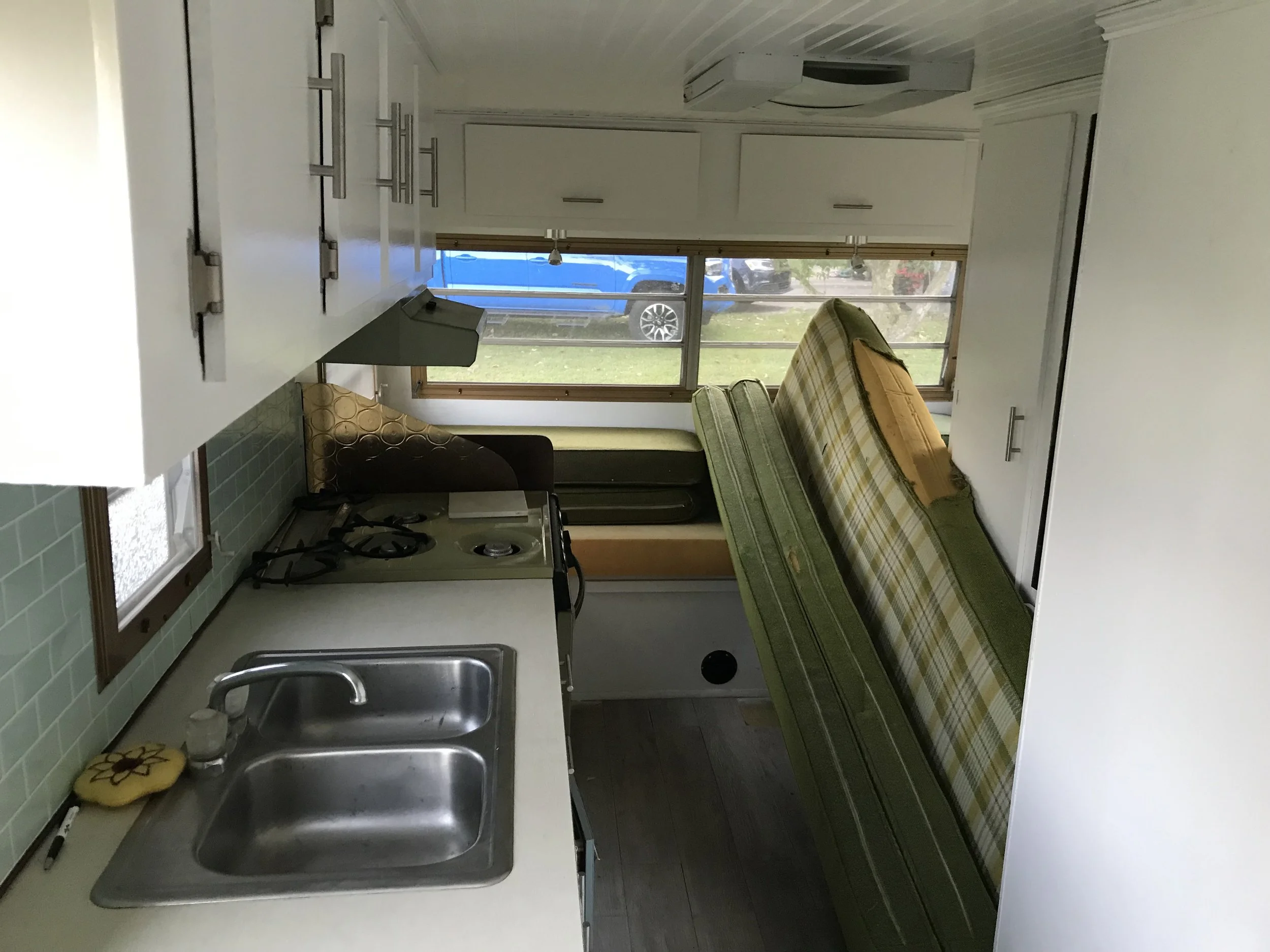 Camper interior the day we purchased