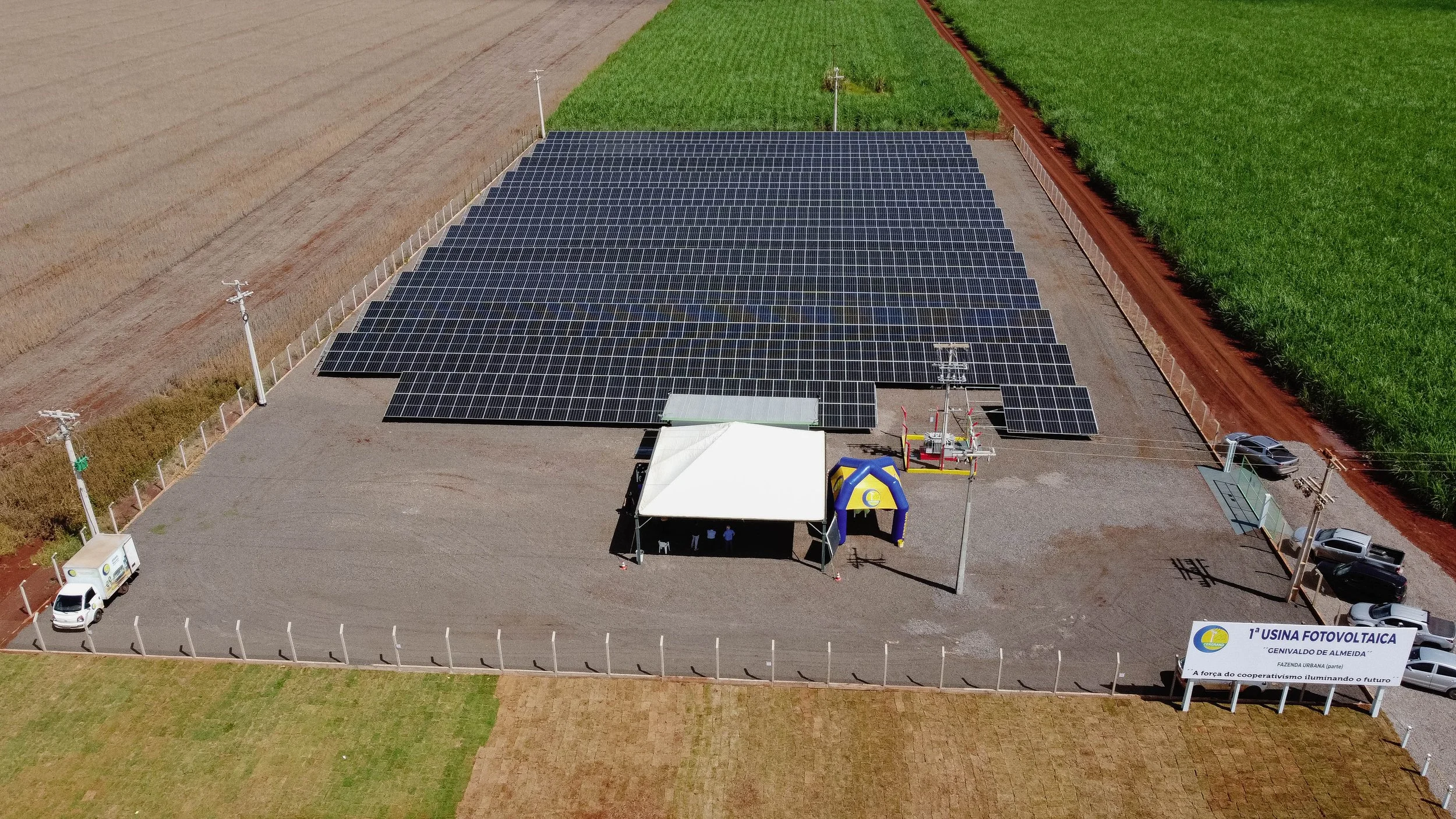 Cergrand inaugura sua 1ª usina fotovoltaica
