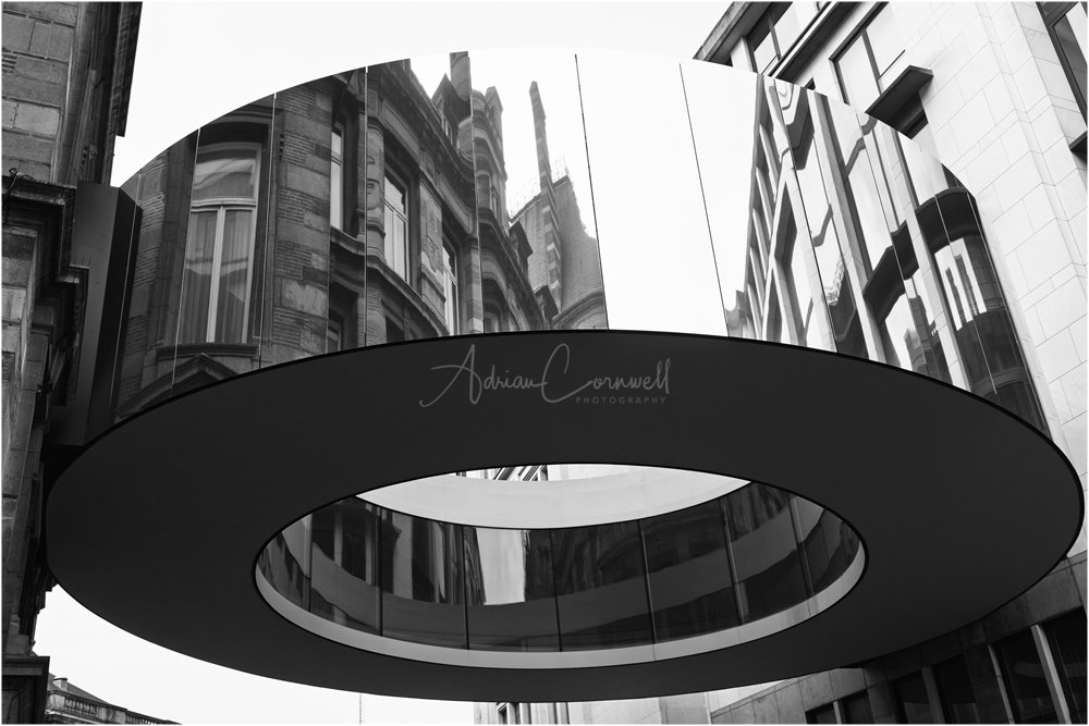 Reflections in Cool downtown Brussels