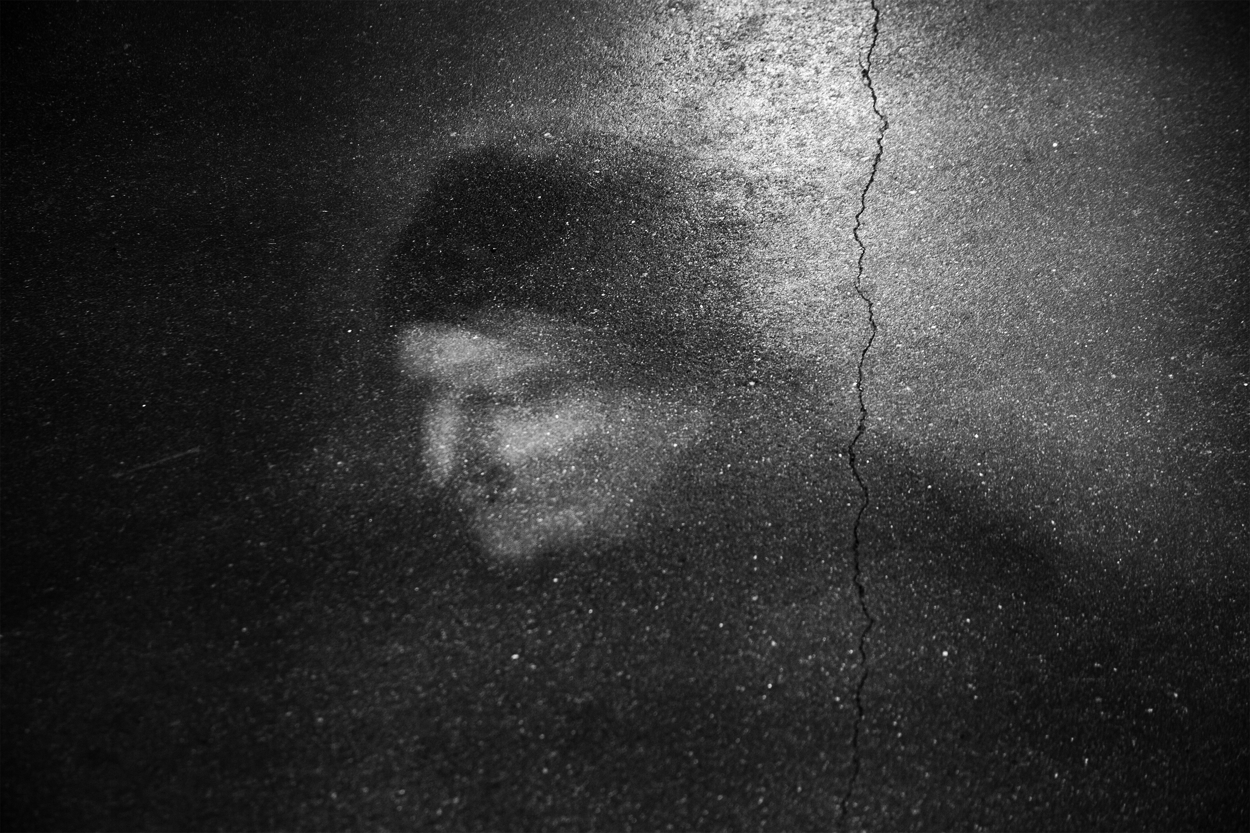 "Lost In Space" street portrait with cosmic, weightless feel as if walking in space. In-camera double exposure. Shot in Helsinki, Finland by Oscar Wollsten.