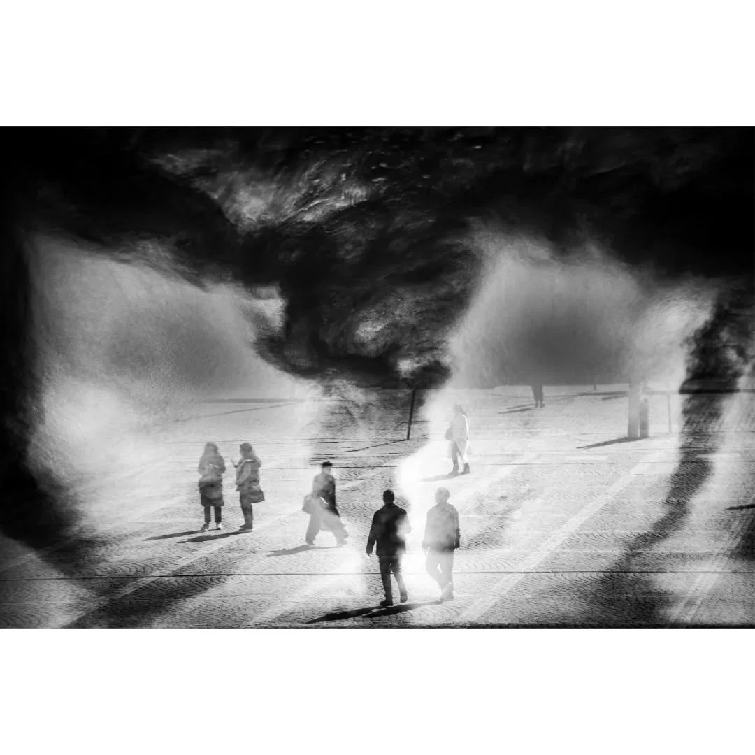 Hurricane Warning
(in-camera double exposures)