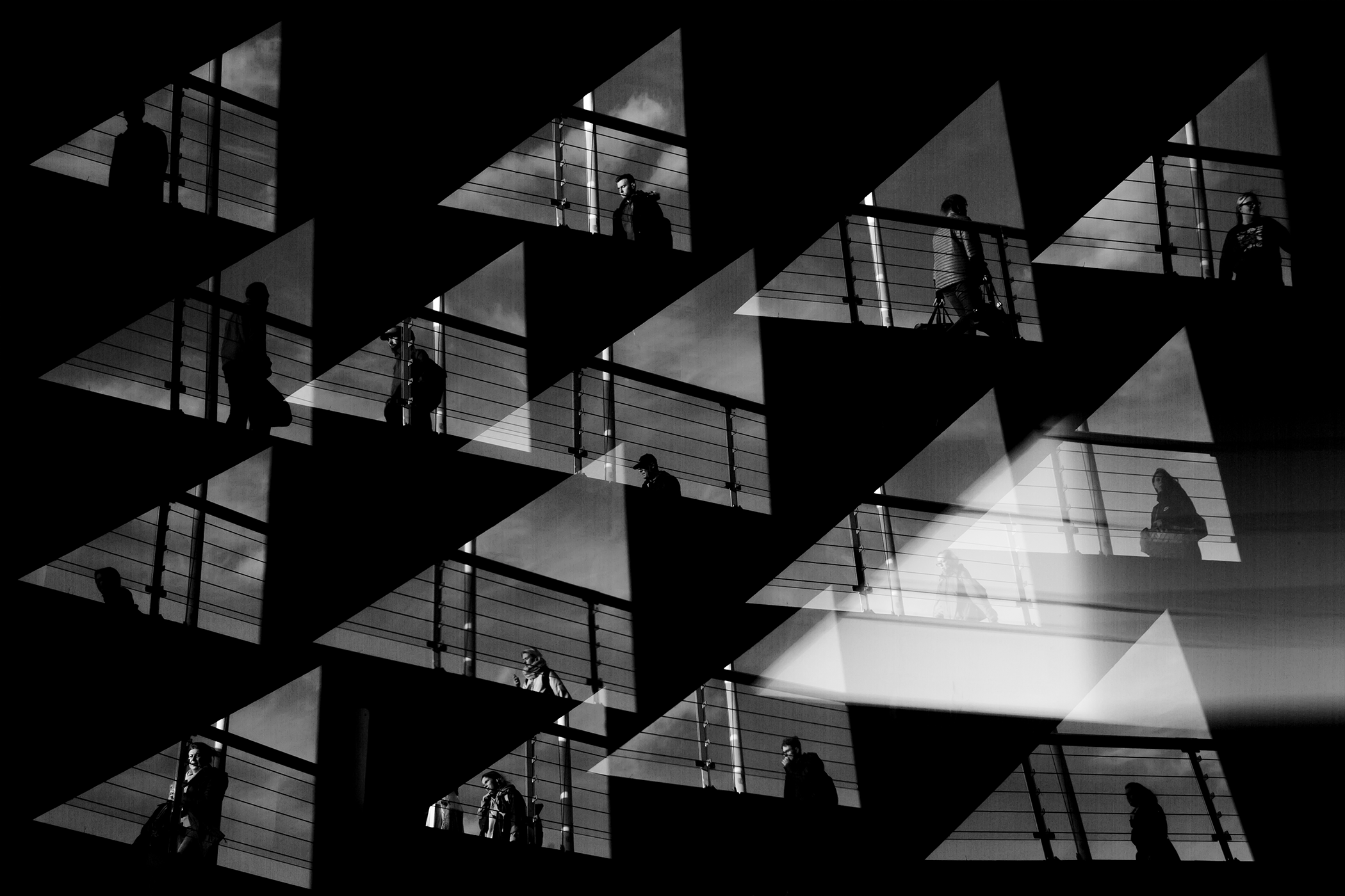 "Patchwork 2" is an in-camera multi-exposure with kaleidscopic impression by Oscar Wollsten