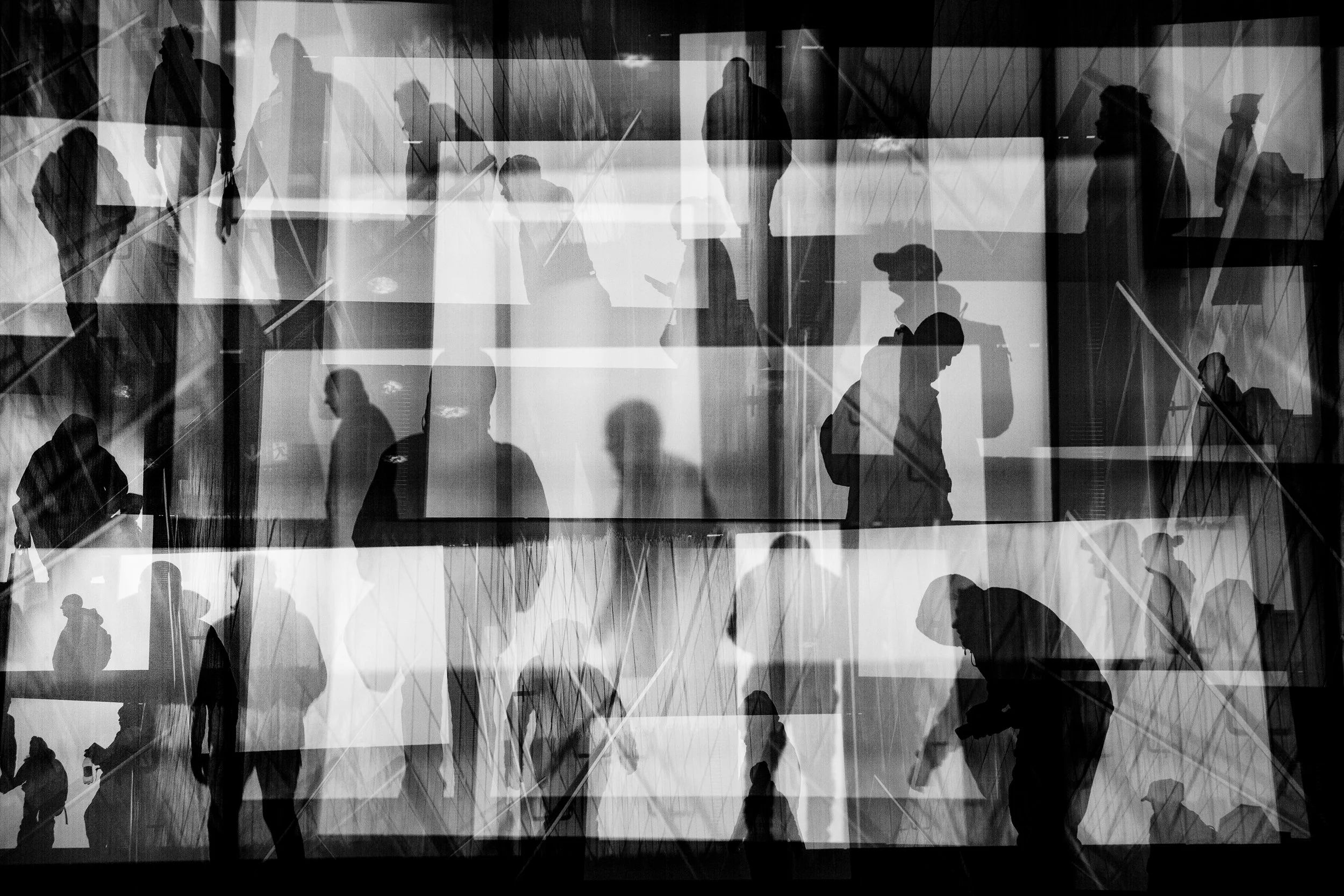 "Patchwork 5" is an in-camera multi-exposure that resembles a film strip or contact sheet, shot in Helsinki, Finland by Oscar Wollsten