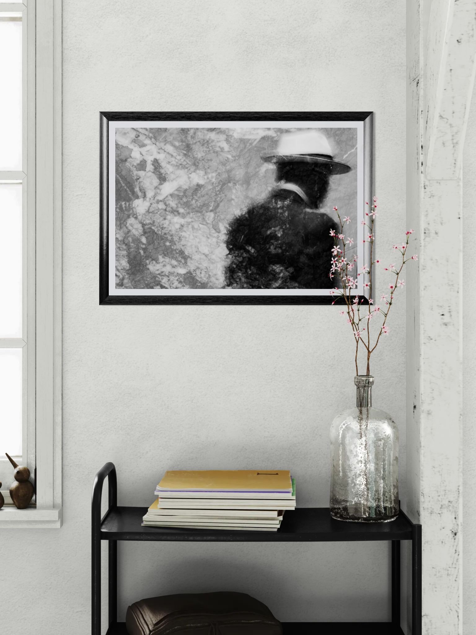 Close-up of a trolley with flowers and books (1).jfif