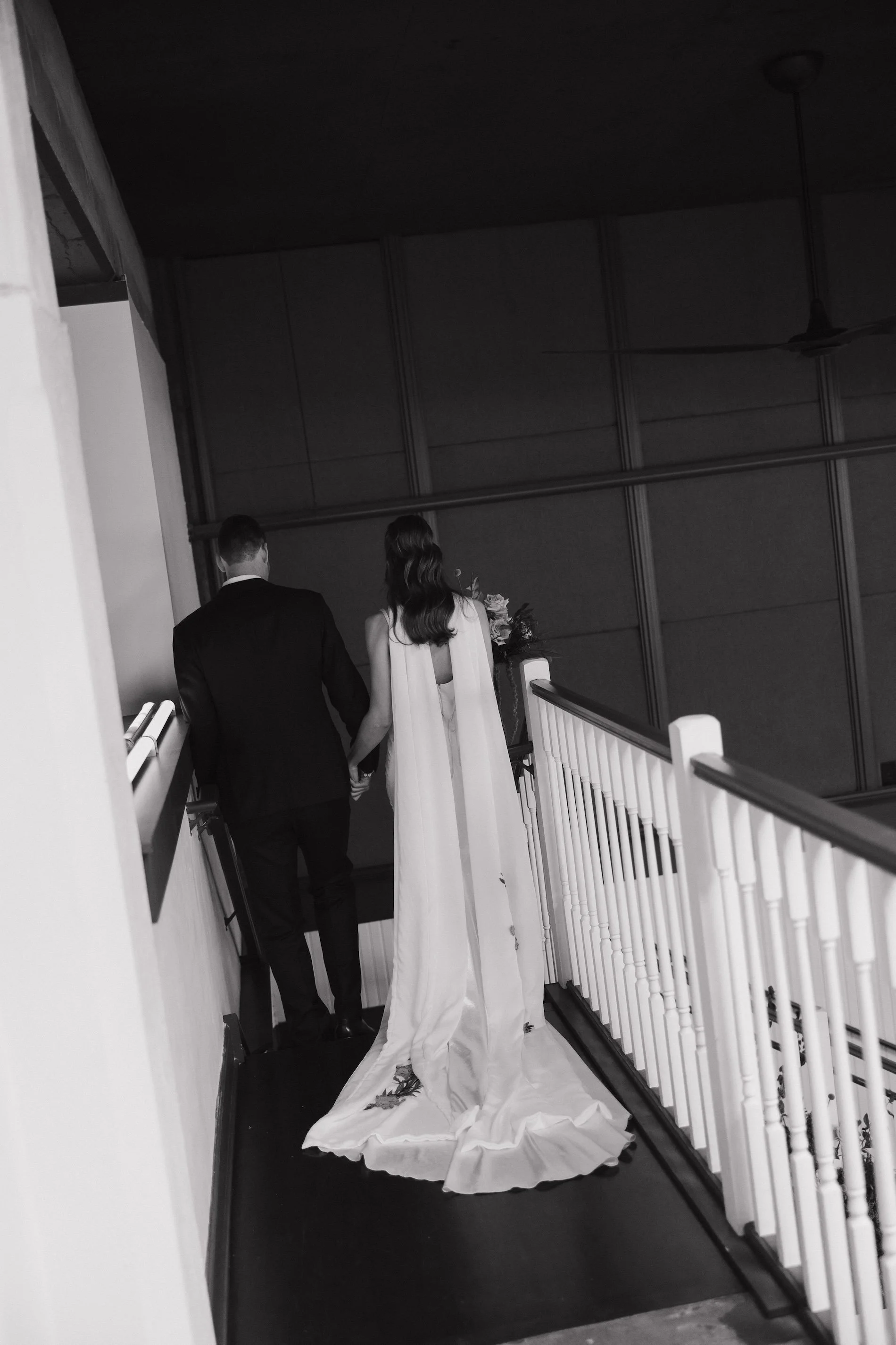 Bride and groom heading to their wedding reception during a Portland Oregon wedding day timeline