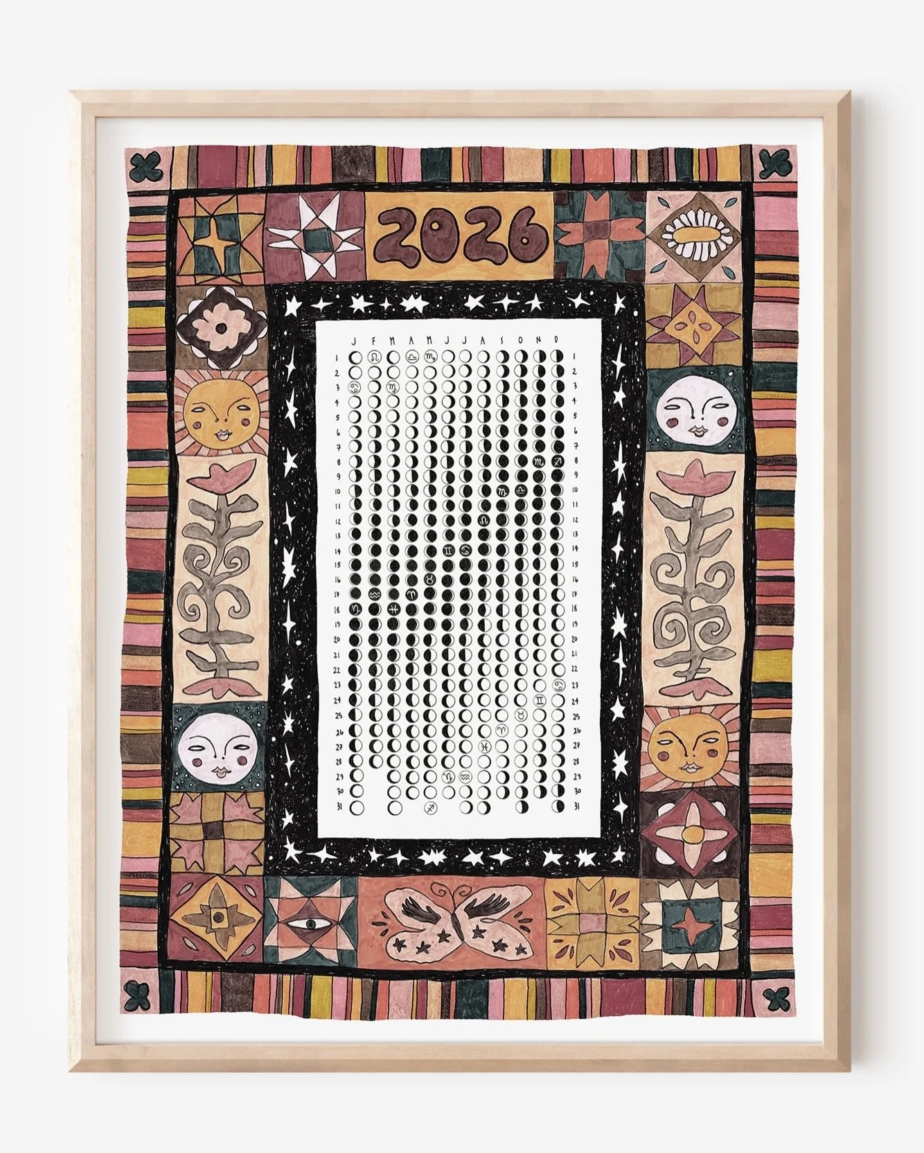 ✜ PLAY IS THE WAY .:. 2026 Moon Calendar ✜

Fun little story about the making of this year&rsquo;s lunar calendar&mdash; I scrapped two attempts before landing on the one you see here. The first was a gouache and watercolour design, which I quickly b