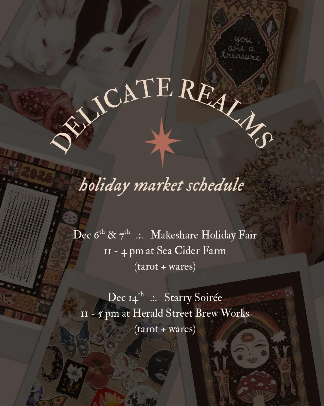 .:. It&rsquo;s a mini market crawl this year, as I listen to my tired-ass body and nervous system asking for rest (swipe for rare footage of my market gremlin face). 

This weekend I&rsquo;ll be at the @makesharevictoria holiday fair, the most charmi