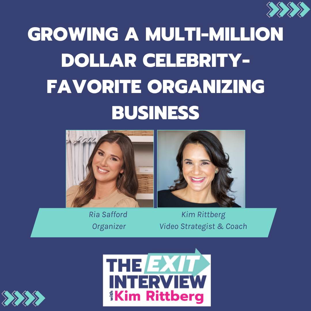 Ep.69/ Growing a multi-million dollar celebrity-favorite organizing business + how to organize your home in 5 minutes: Ria Safford