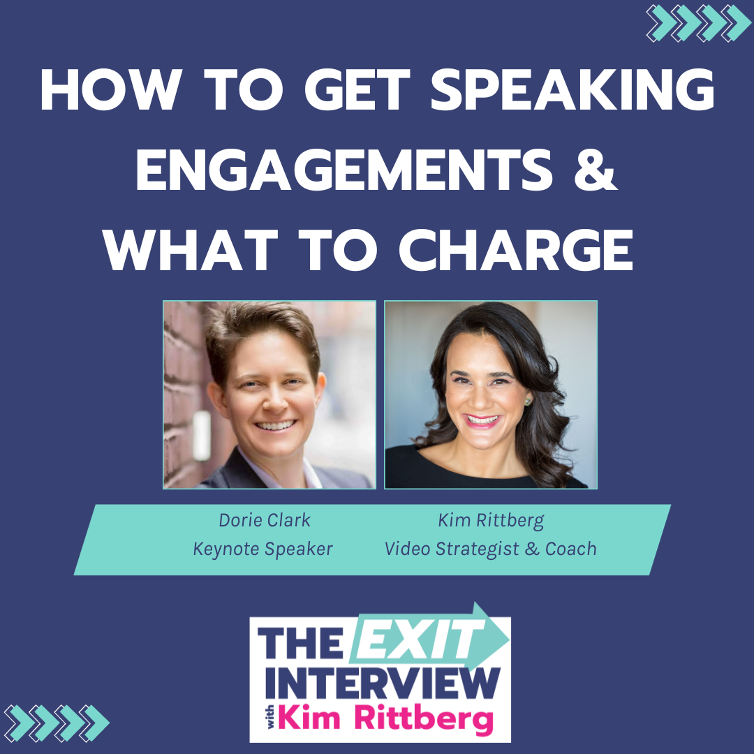 Ep.147/ How To Get Speaking Engagements &amp; What To Charge with Dorie Clark 