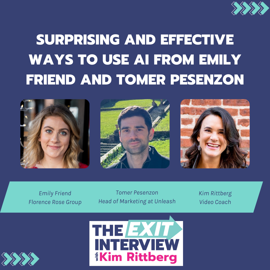 Ep. 117/ Surprising and Effective Ways to Use AI from Emily Friend and Tomer Pesenzon