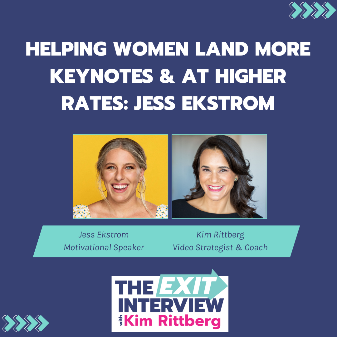Ep. 131/ Helping Women Land More Keynotes &amp; At Higher Rates: Jess Ekstrom