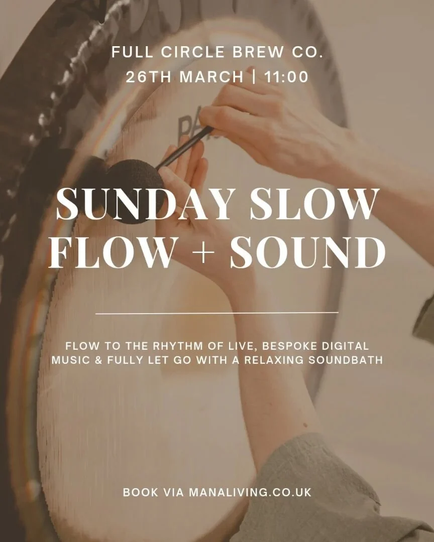 After the amazing success of our first Sunday Slow Flow & Sound @fullcircletap , we're so excited to bring it again this month! 
Our newsletter subscribers have been incredible so there's only 4 tickets left and you definitely don't want to miss