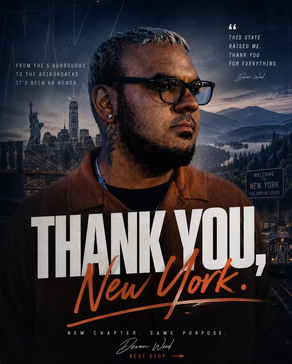 Dear New York,

You&rsquo;re the only home I&rsquo;ve ever known. You&rsquo;re the place that forged me into the man I am today. The experiences and memories I have here will echo throughout time. For all of the love and all of the heartbreak, I woul
