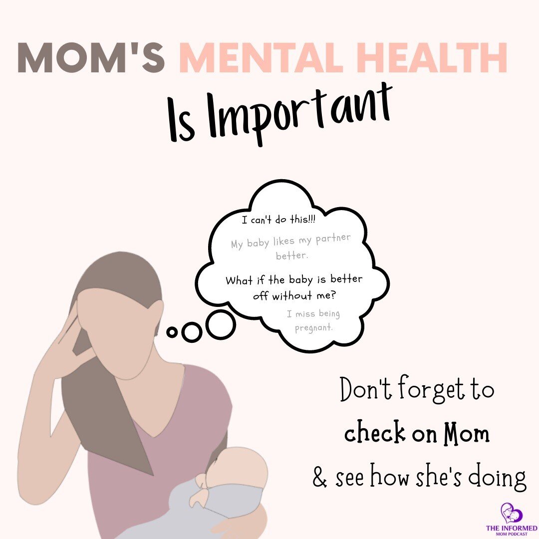 With all of the excitement around baby entering the world, it's easy to forget about mom. She could be struggling with intrusive thoughts and suffering in silence. Be there for her and check in. Listen to episode 6 of our podcast where we address com