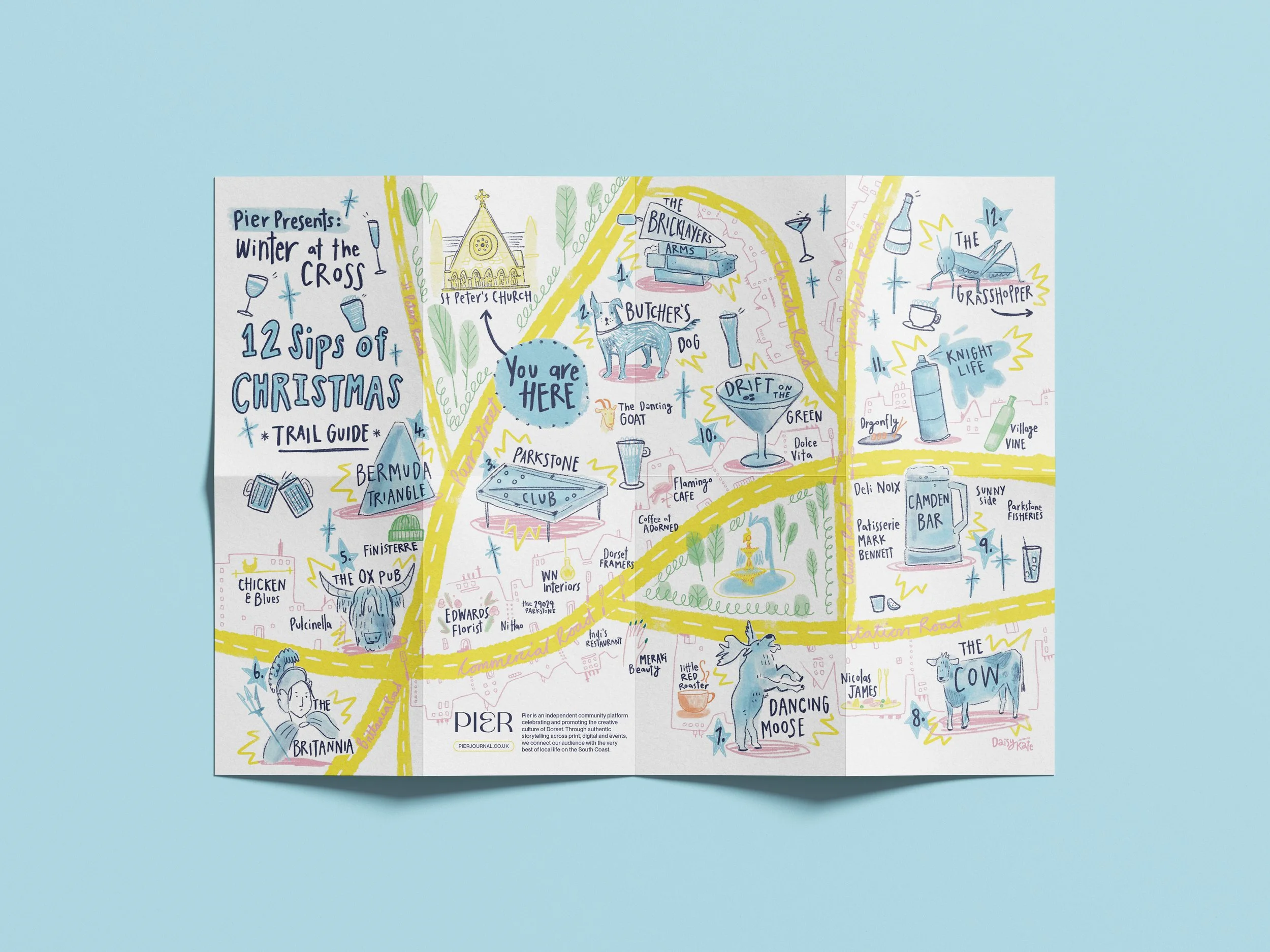 12 Sips of Christmas – Festive Pub Trail Map (Digital Download)