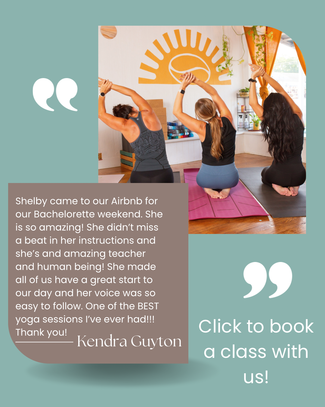 Book a yoga class with us