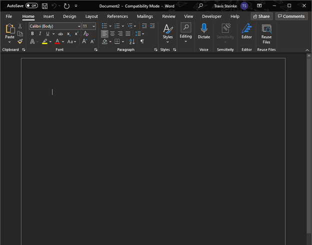 How to keep Microsoft Word documents white in dark mode — Syvantis  Technologies, Inc.