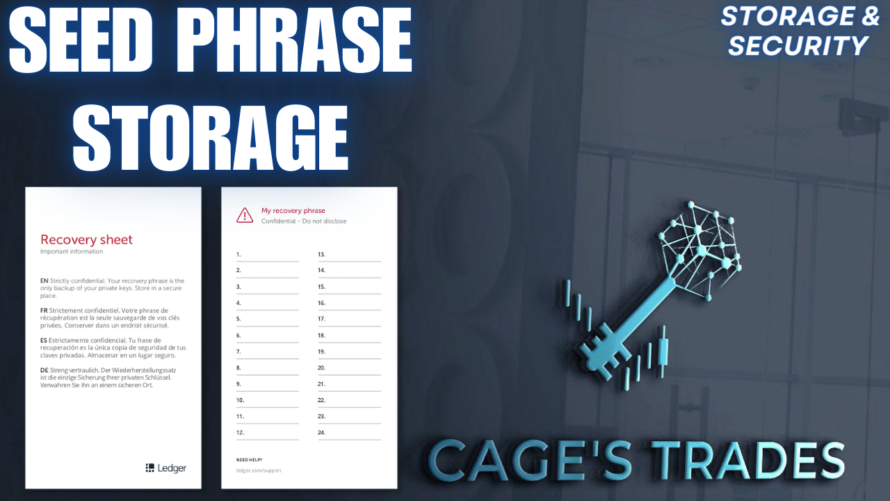 2.) SEED PHRASE STORAGE