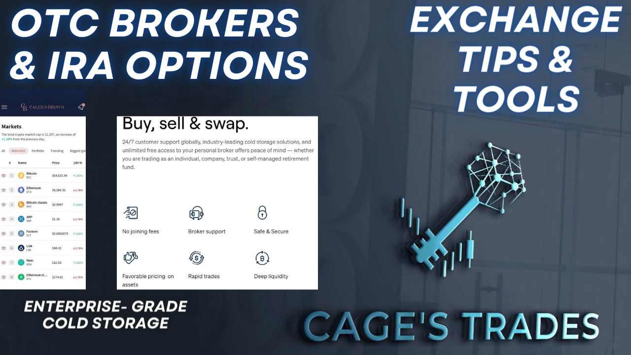 CRYPTO IRAS &amp; OTC BROKERS