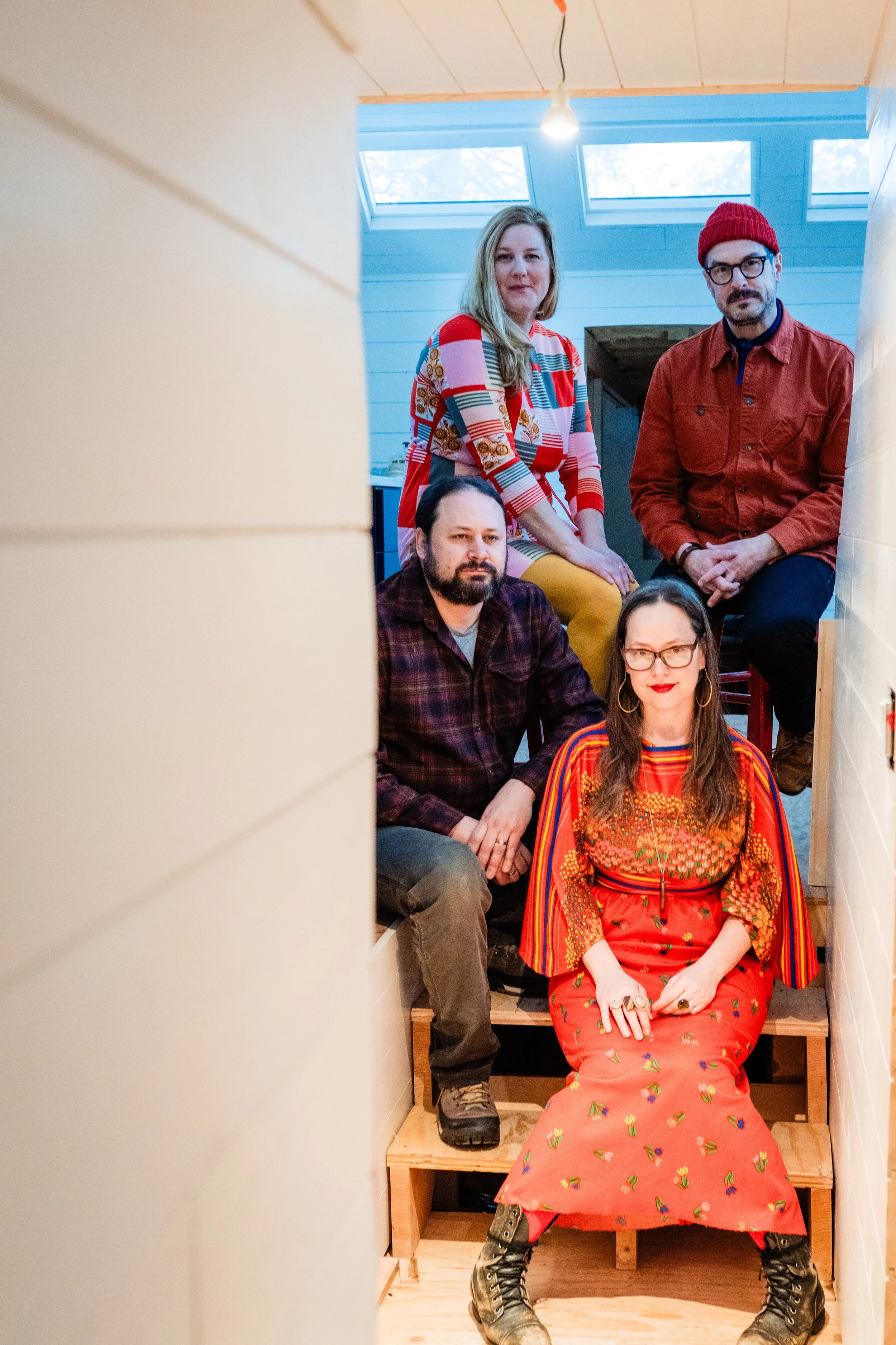 Annette Strean-Cornelius, Eric Hogenson, Kati O'Toole and Kirk Cornelius make up Tin Finley.