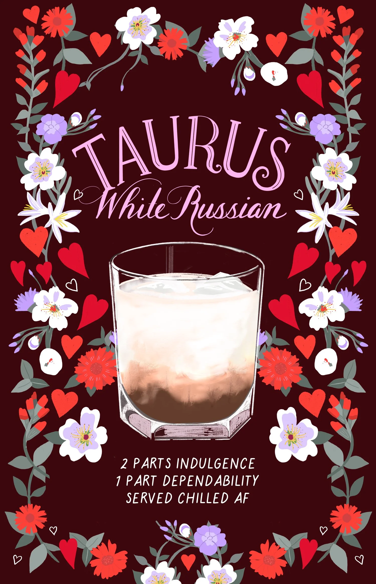 Taurus cocktail recipe - White Russian