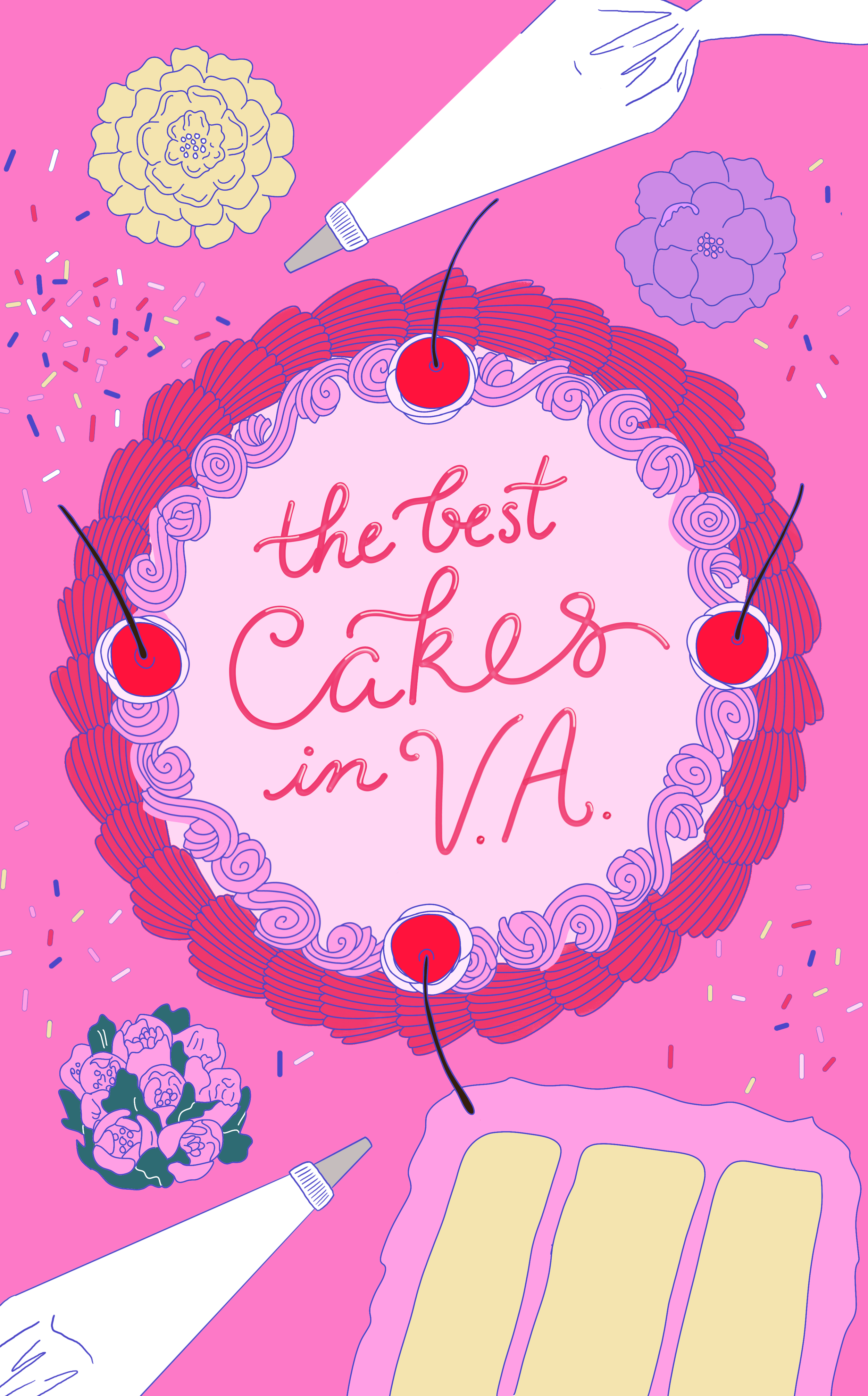 cover illustration for the food section of a newspaper by laura sant
