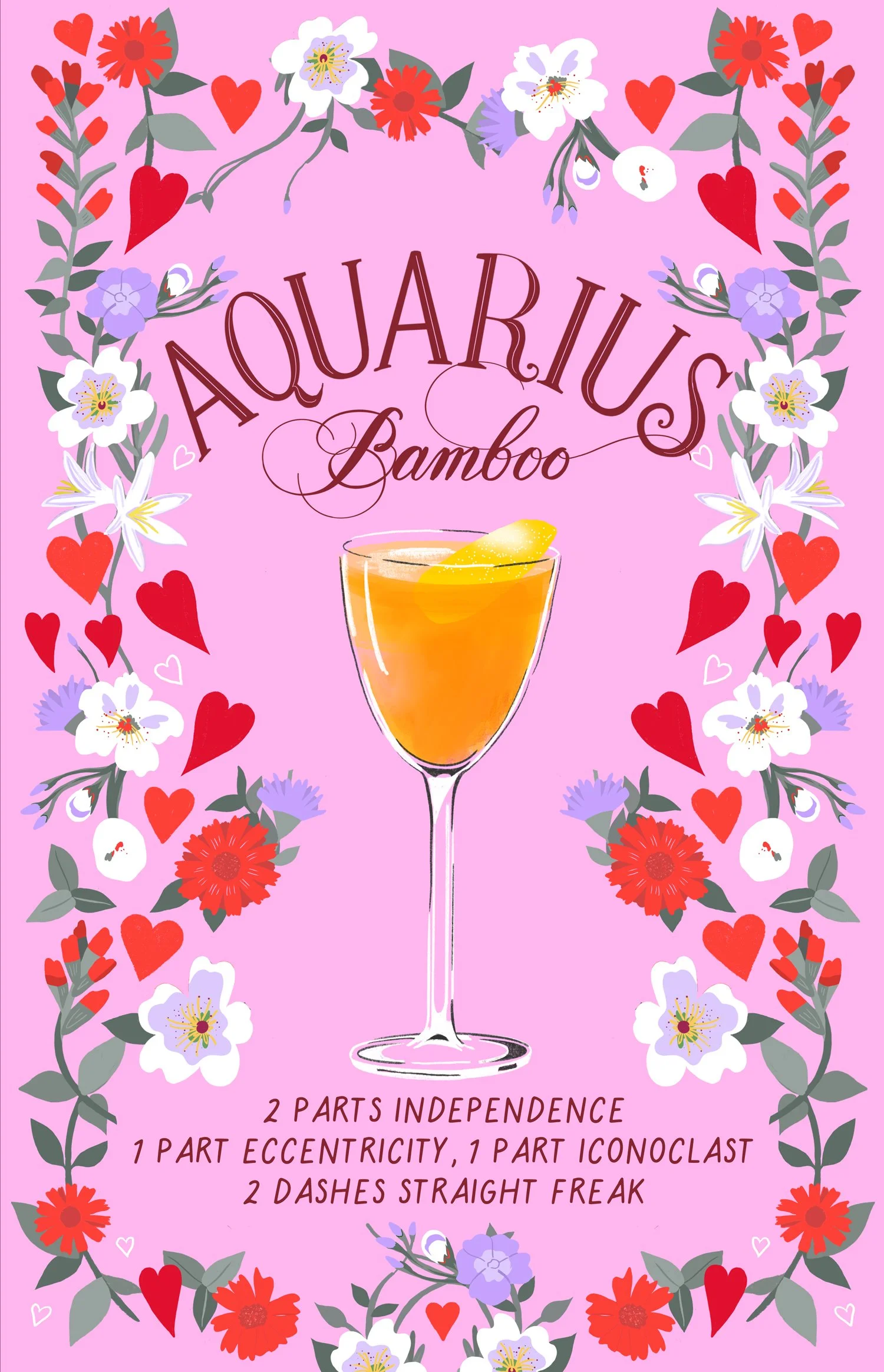 Aquarius cocktail recipe - Bamboo