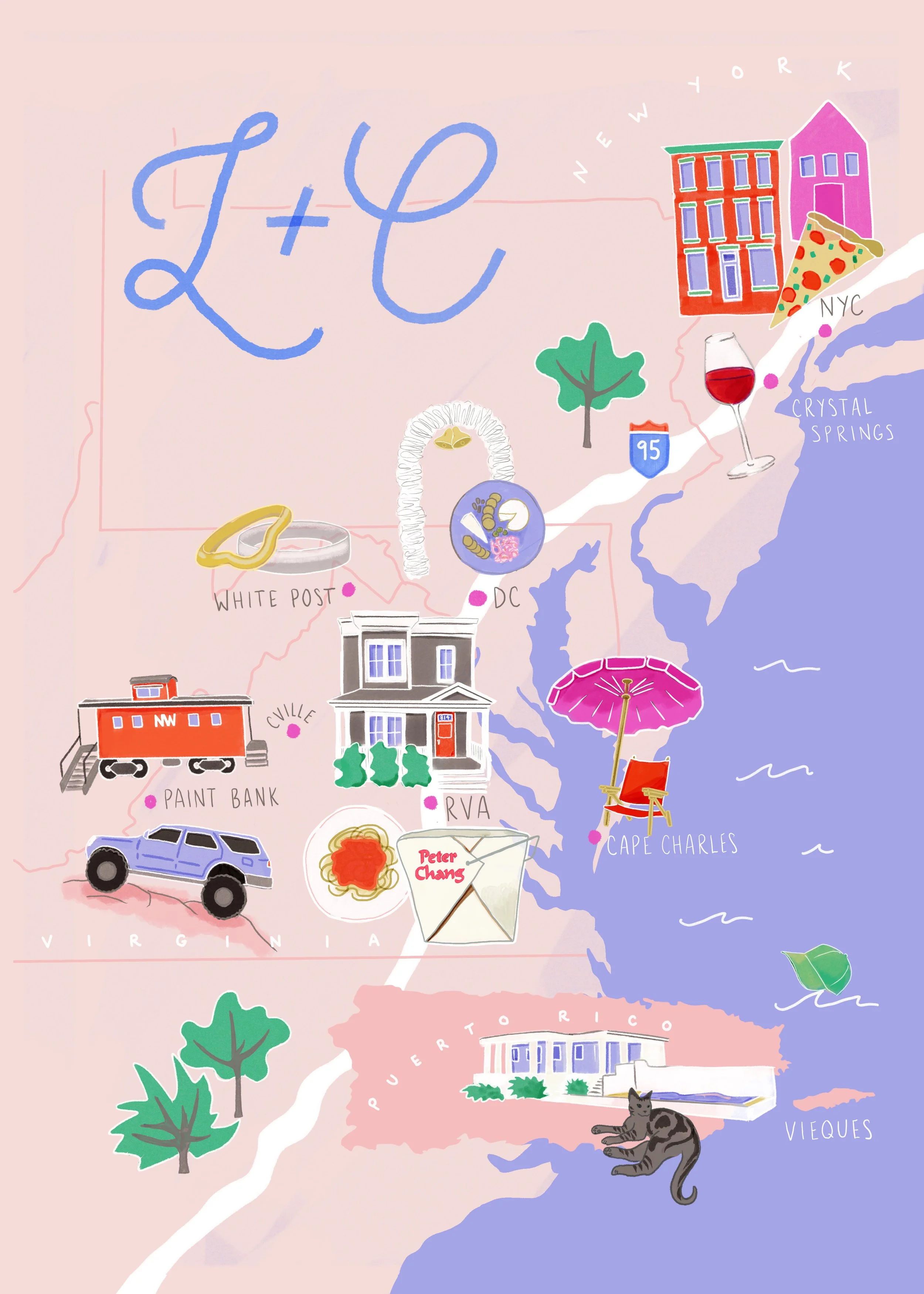 custom illustrated map commissioned for personal gift laura sant.jpg