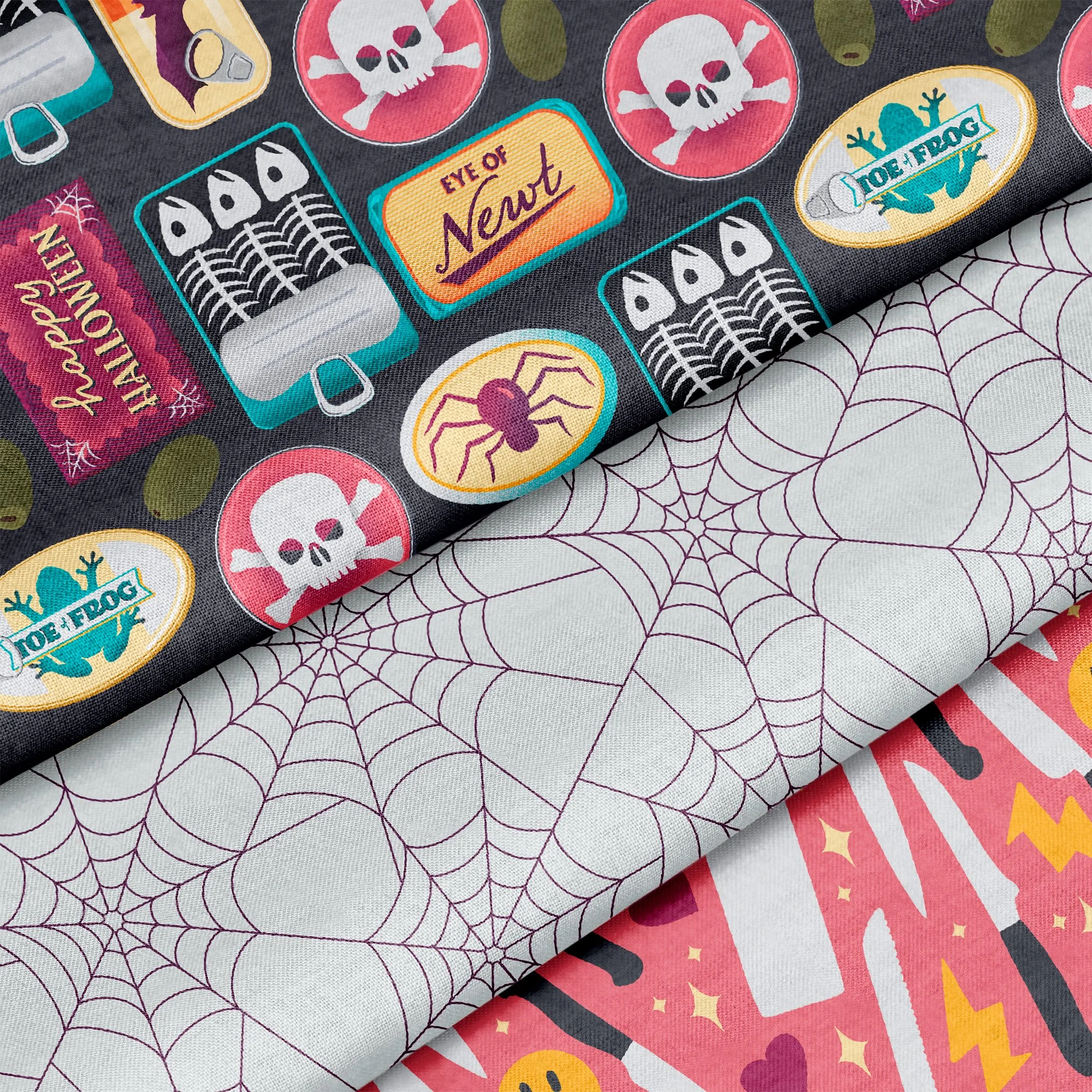 Cute Halloween and fall fabric by an independent artist