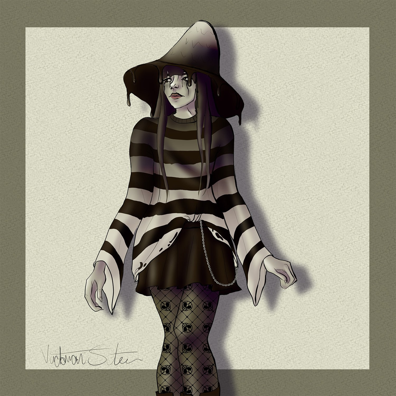 Inky Cap Mushroom Character Design