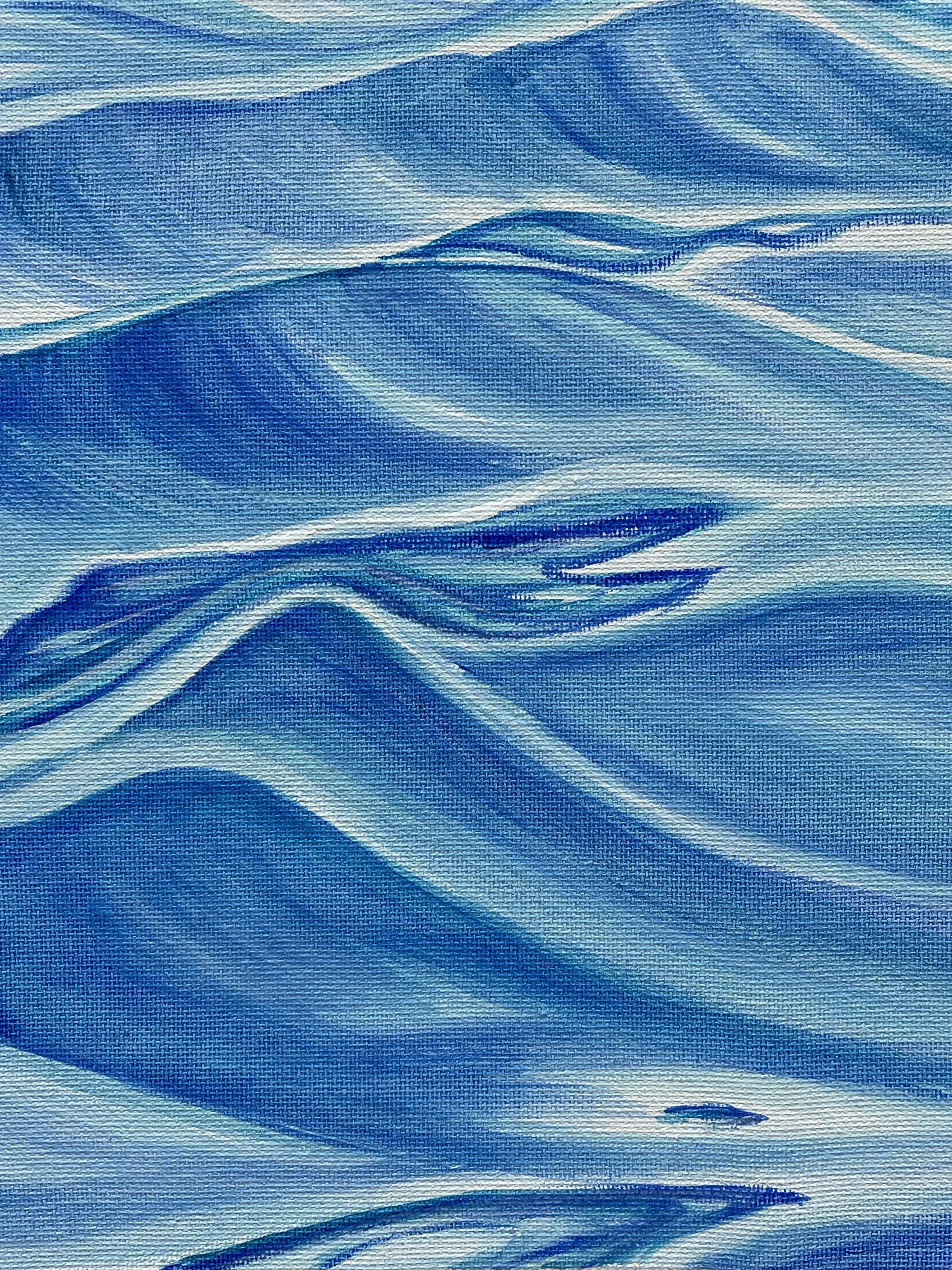 Original acrylic, Waves, 8"x10", 2023.